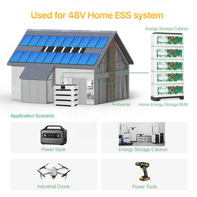 16S 48V Smart BMS dla systemów słonecznych 100A 200A System zarządzania baterią LiFePO4