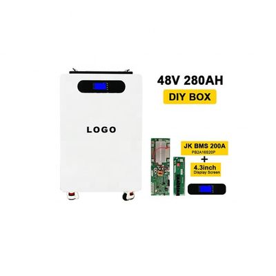 280Ah pionowy akumulator DIY akumulator z kółkami i białym metalowym pudełkiem