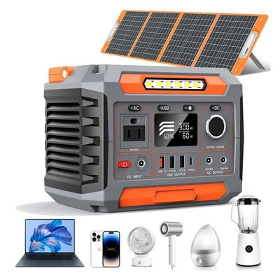1x AC Pure Sine Wave Output Zasilanie słoneczne z latarką i akumulatorem litowo-jonowym