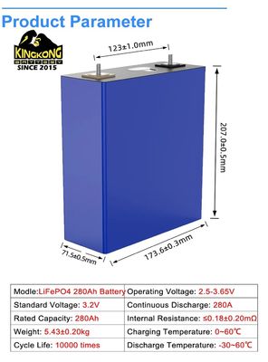 280Ah 314Ah Prismatic LiFePO4 Battery Cell For OEM Solar Energy Storage Solutions