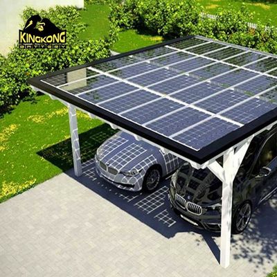 Nowoczesny projekt PV System montażu słonecznego Carport Naturalne i standardowe opcje materiału
