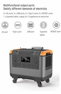 LiFePO4 Bateria EU 230V Dom UPS 3000W Generator słoneczny do obozowania i potrzeb awaryjnych
