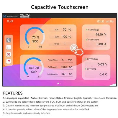 Akumulator Lfp słoneczny 48V Volt 100Ah 200Ah 300Ah Lifepo4 10Kwh 15Kwh 5Kw Akumulatory Litowe Akumulator na kółkach