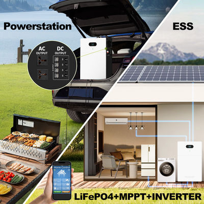 Bank elektrowni All In One Inverter Hybrid Off Grid AC 5kw 10kw 15kw 20kw System akumulatorowy LiFePO4