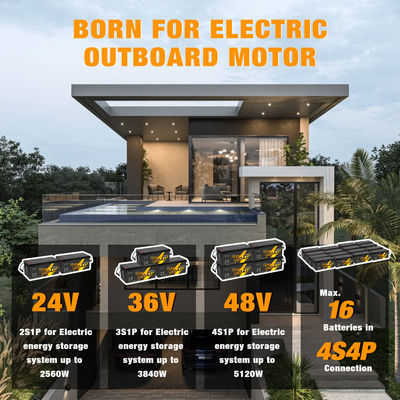 12V 12.8V 24V 48V Volt 100Ah 120Ah 200Ah 300Ah 400Ah Ładowalny Lifepo4 Deep Cycle Li Lithium Ion Battery Pack Zamknięty