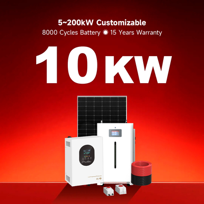 Kompletny pakiet do domu, magazyn energii, użycie 10 kWh, 30 kWh, akumulator, zasilanie poza siecią, hybrydowy dla domu, panele, montaż na dachu, system energii słonecznej