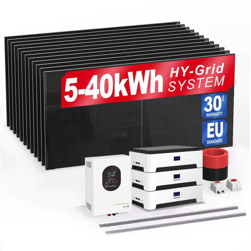 6Kw 10Kw 20Kw 30Kwh Baterie słoneczne złączone z siecią Baterie słoneczne Systemy zasilania do przechowywania energii
