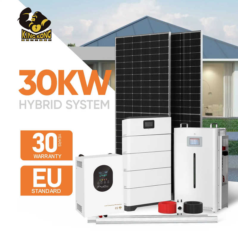 Kompletny system fotowoltaiczny z panelami słonecznymi 5KW 10KW 20KW 30KW do domu, pełna instalacja na dachu, system solarny off-grid, hybrydowe zasilanie