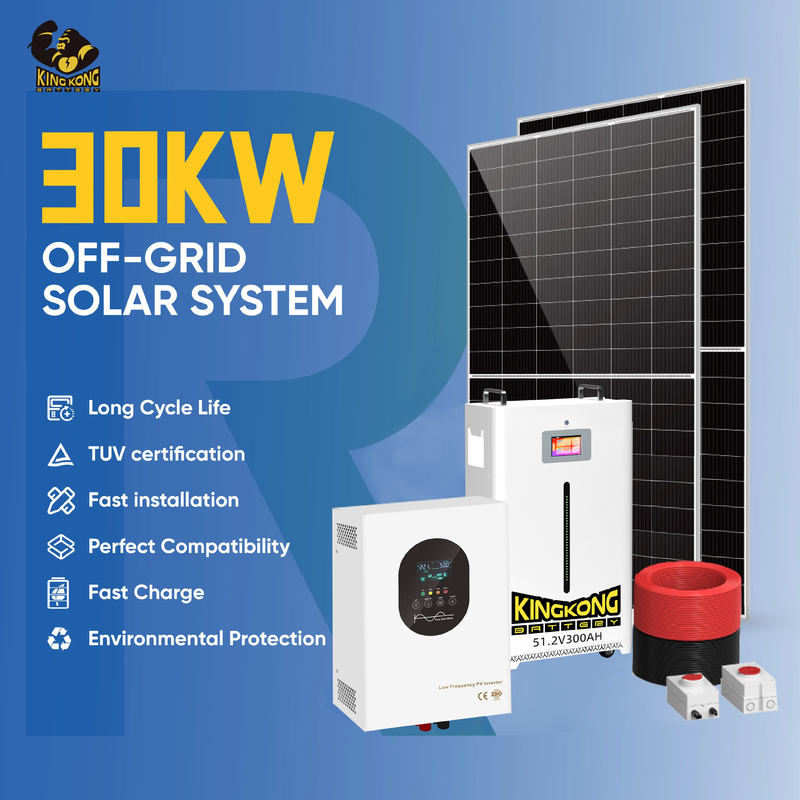 System generacji energii słonecznej 3Kw 10Kw 20Kw 30Kw Off Grid, Hybrydowy system solarny, ogniwa słoneczne mogą być dostarczone szybko