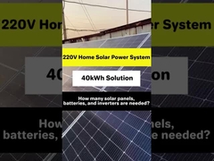 Instalacja słoneczna o mocy 40 kWh: 18 paneli (550 W każdy), dzienna moc ~ 39,6 kWh. Zasilanie domów czystą energią. 