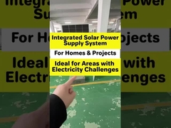 To kompletny system zasilania słonecznego, dostosowany do użytku domowego i projektowego.